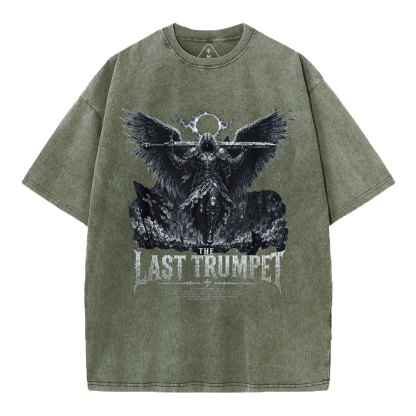 The Last Trumpet Christian Washed T-Shirt