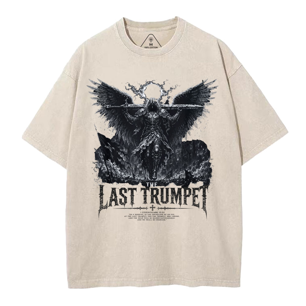 The Last Trumpet Christian Washed T-Shirt