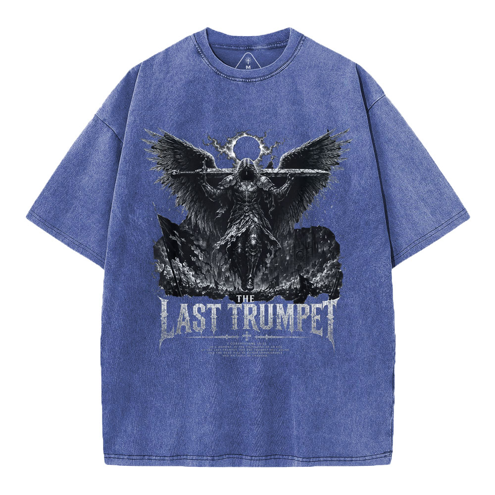 The Last Trumpet Christian Washed T-Shirt