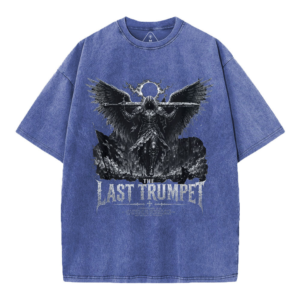 The Last Trumpet Christian Washed T-Shirt