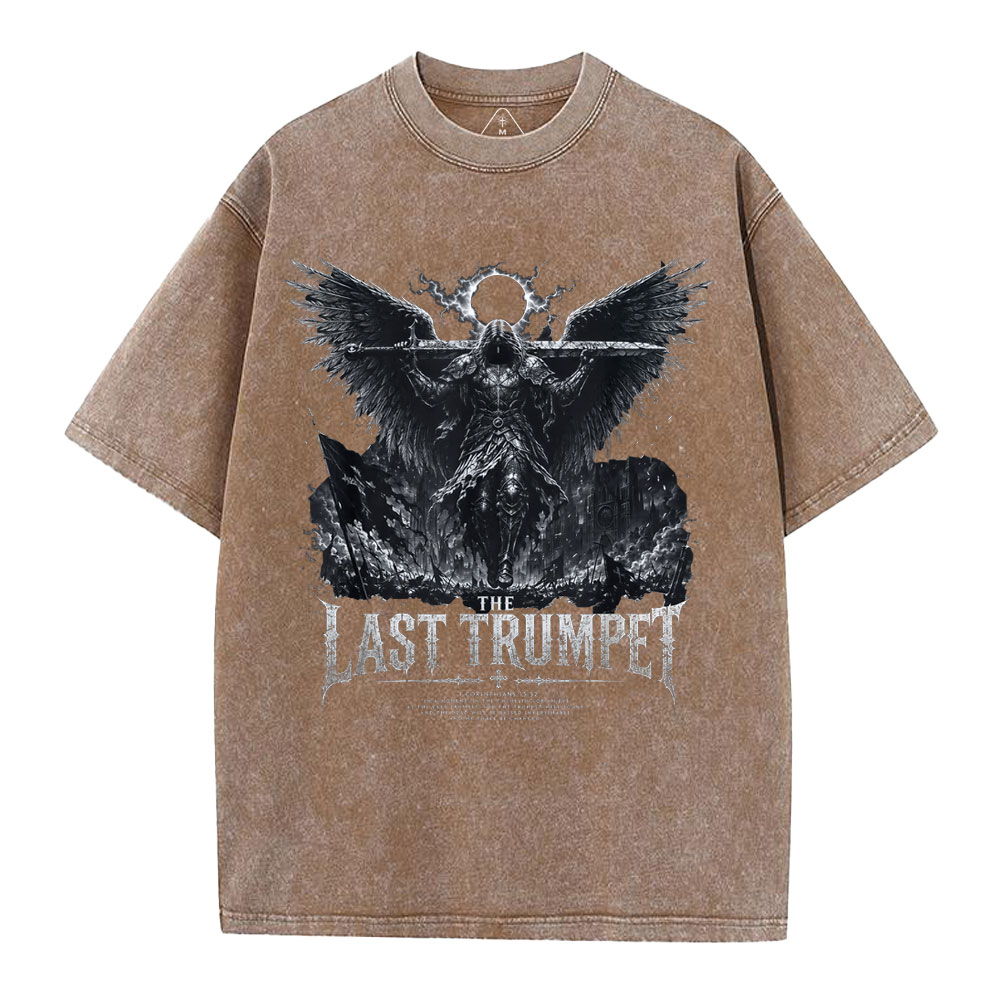 The Last Trumpet Christian Washed T-Shirt