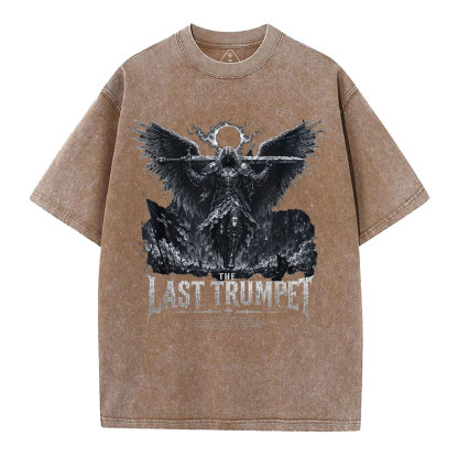 The Last Trumpet Christian Washed T-Shirt