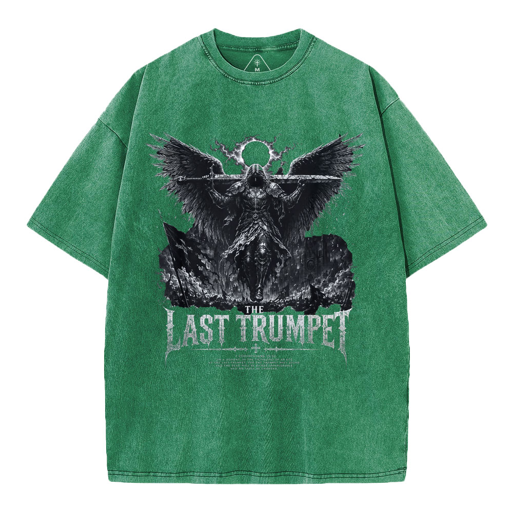 The Last Trumpet Christian Washed T-Shirt