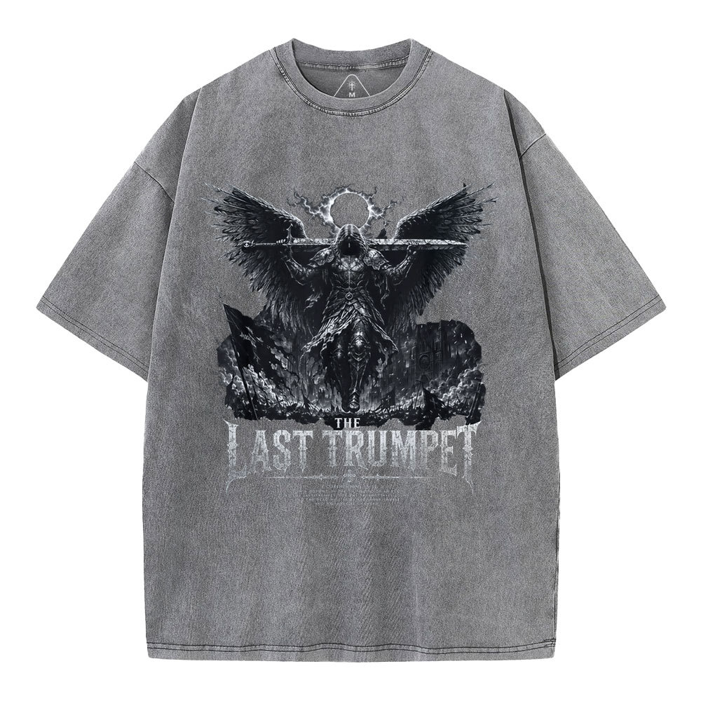 The Last Trumpet Christian Washed T-Shirt