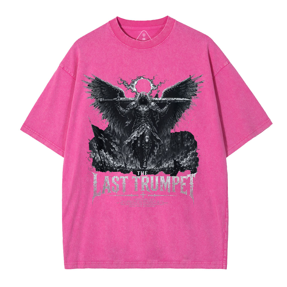The Last Trumpet Christian Washed T-Shirt