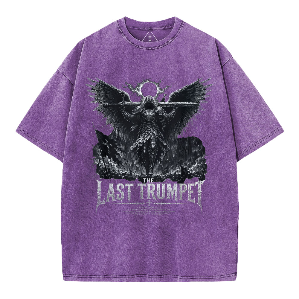 The Last Trumpet Christian Washed T-Shirt