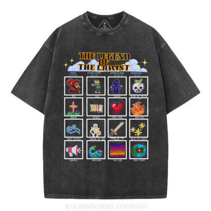 The Legend Of The Christ Christian Washed T-Shirt