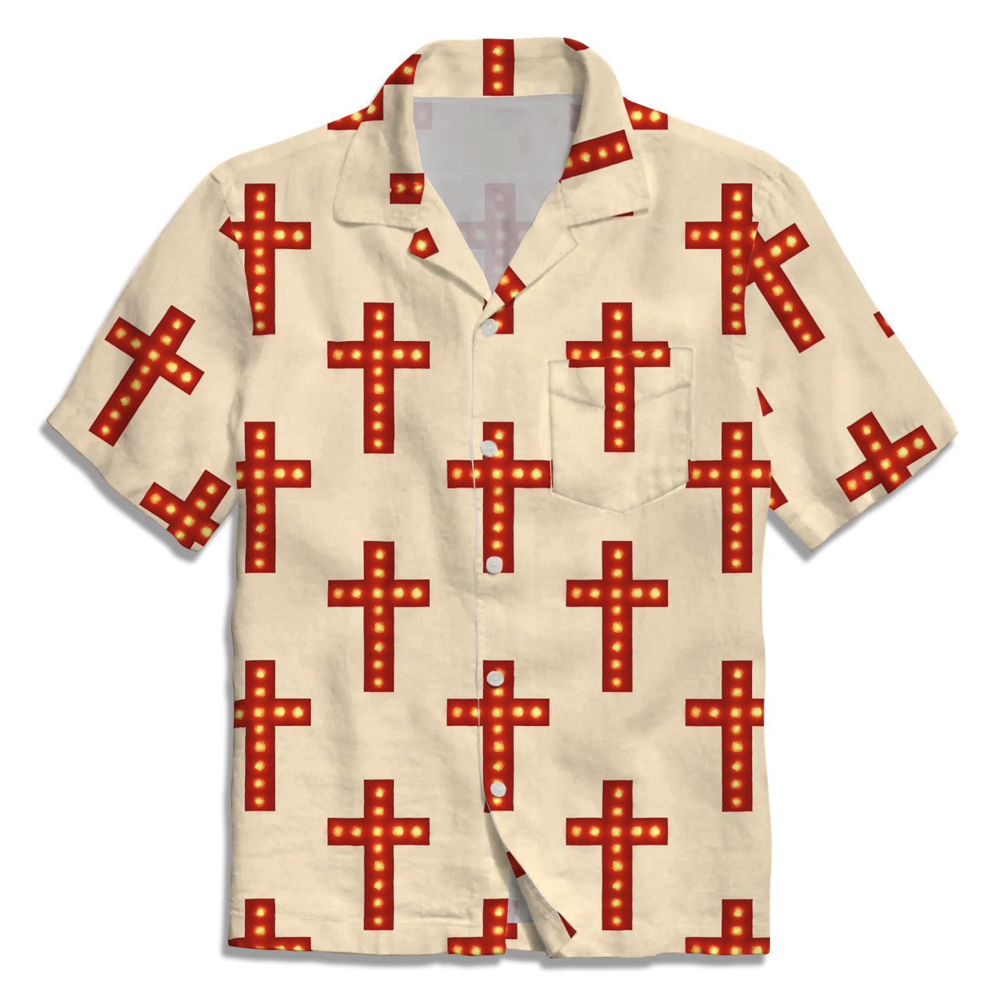 The Light Cross Christian Hawaiian Shirt