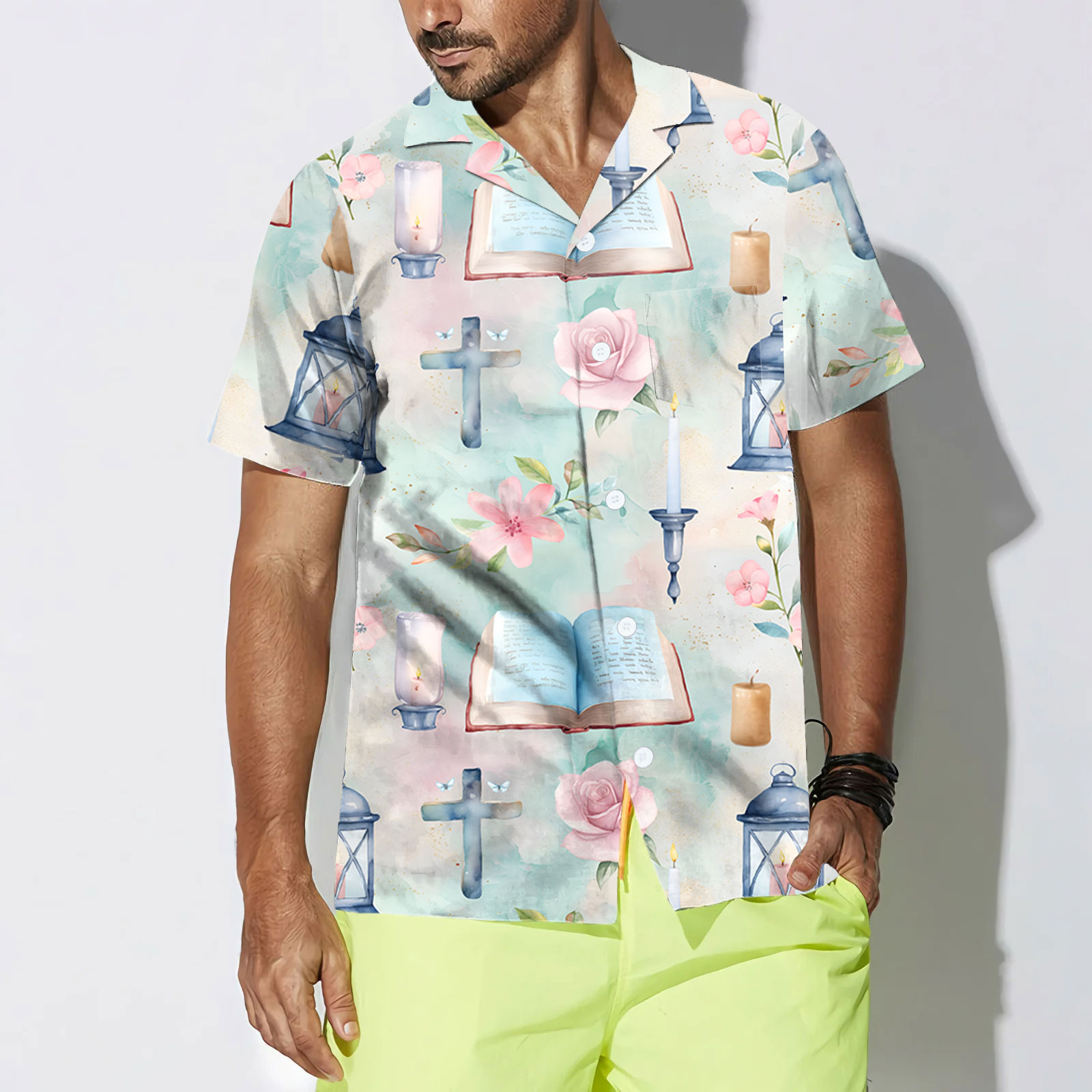 The Light Flower Christian Hawaiian Shirt