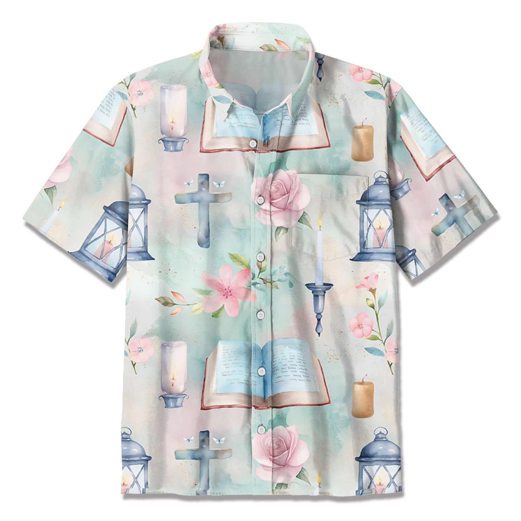 The Light Flower Christian Hawaiian Shirt
