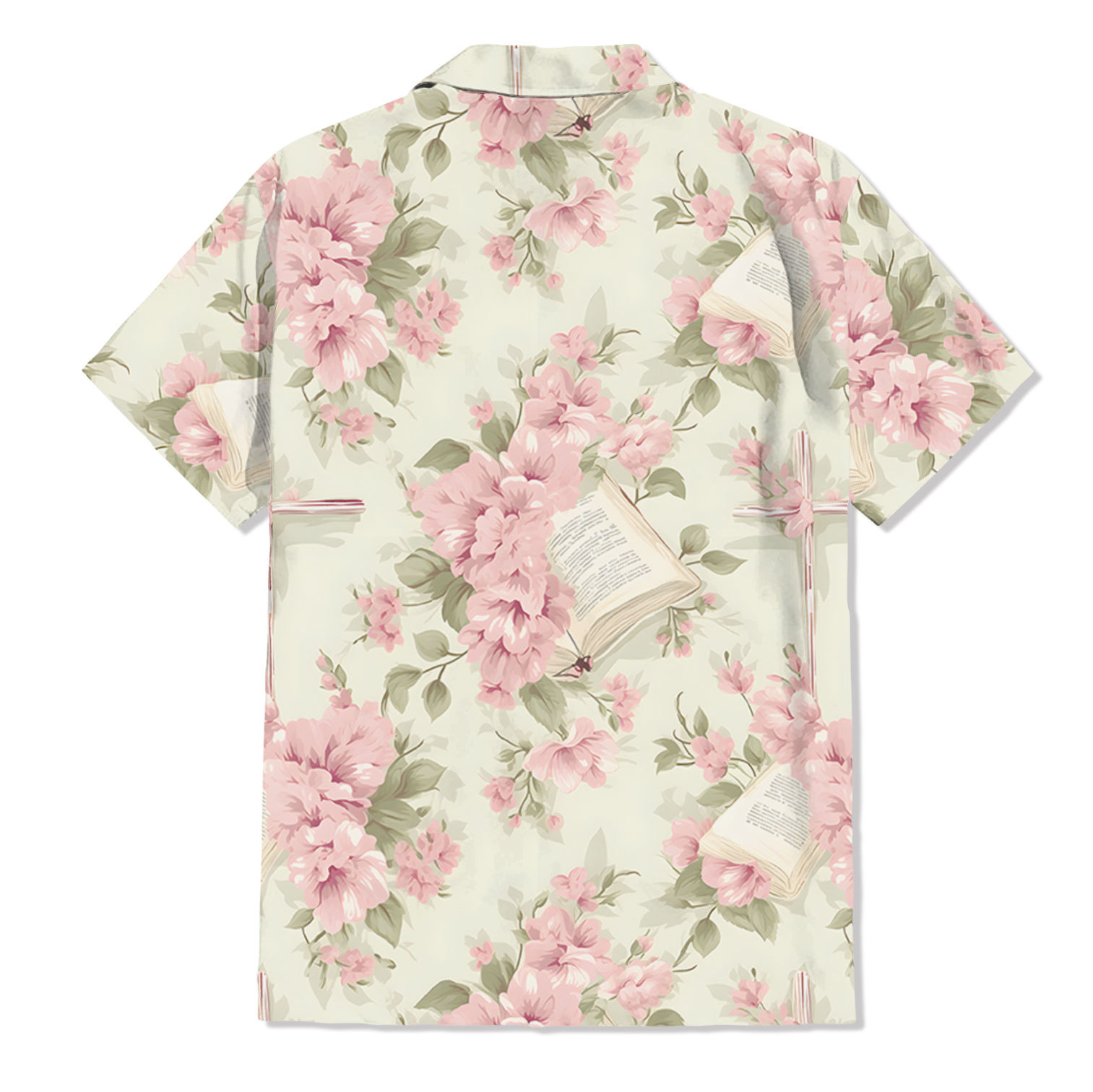 The Light Pink Flower With Bible Verse Hawaiian Shirt
