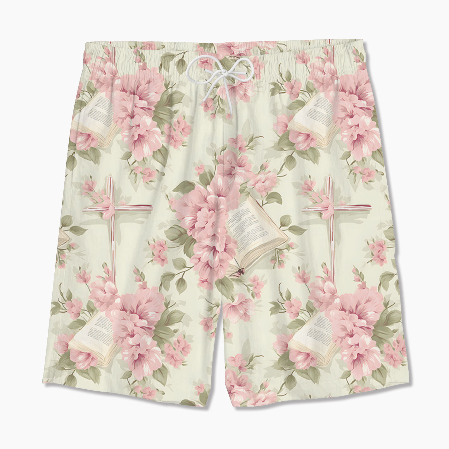 The Light Pink Flower With Bible Verse Hawaiian Shirt