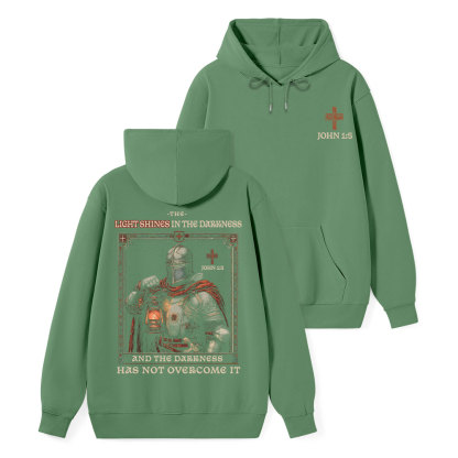 The Light Shines In The Darkness Classic Christian Hoodie 
