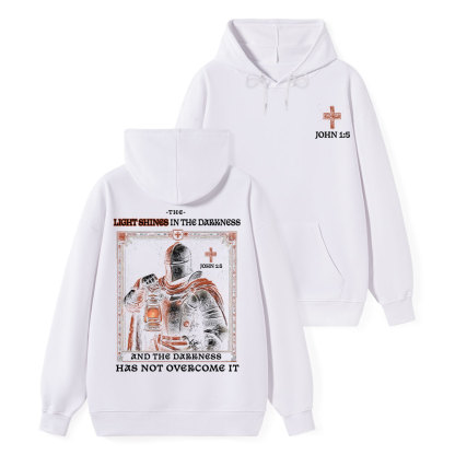 The Light Shines In The Darkness Classic Christian Hoodie 