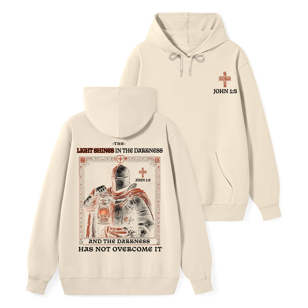 The Light Shines In The Darkness Classic Christian Hoodie 