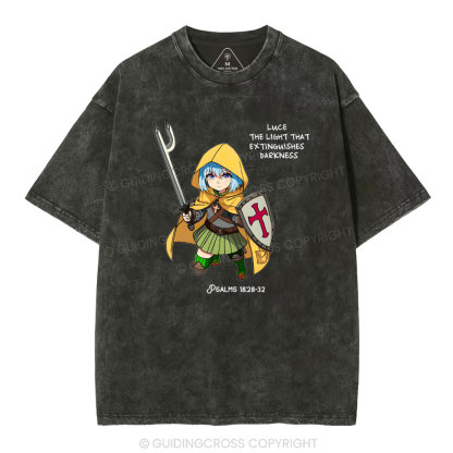 The Light That Extinguishes Darkness Christian Washed T-Shirt