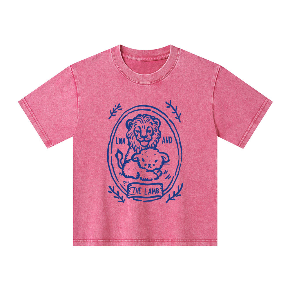 The Lion And Lamb Kid Washed T-Shirt