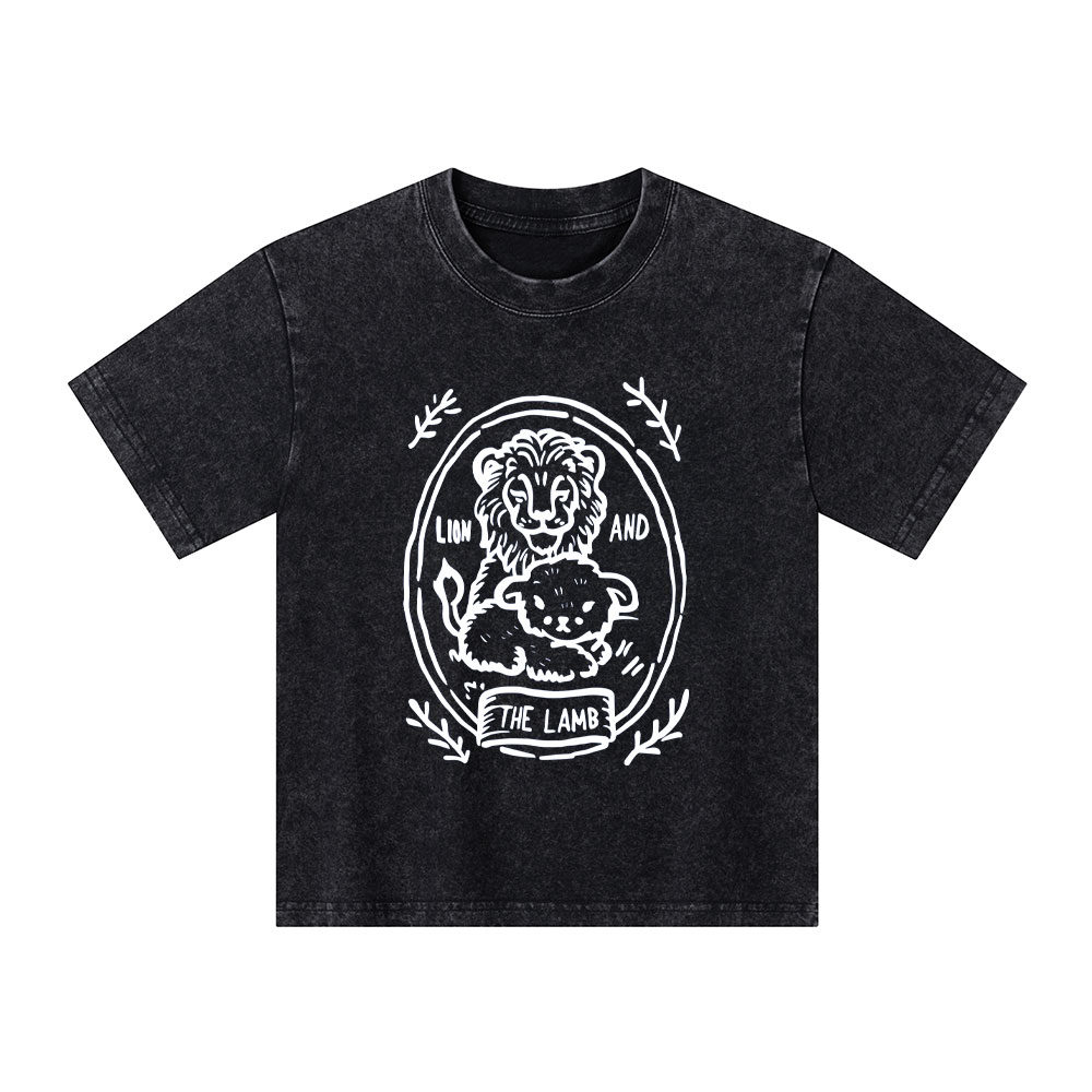 The Lion And Lamb Kid Washed T-Shirt