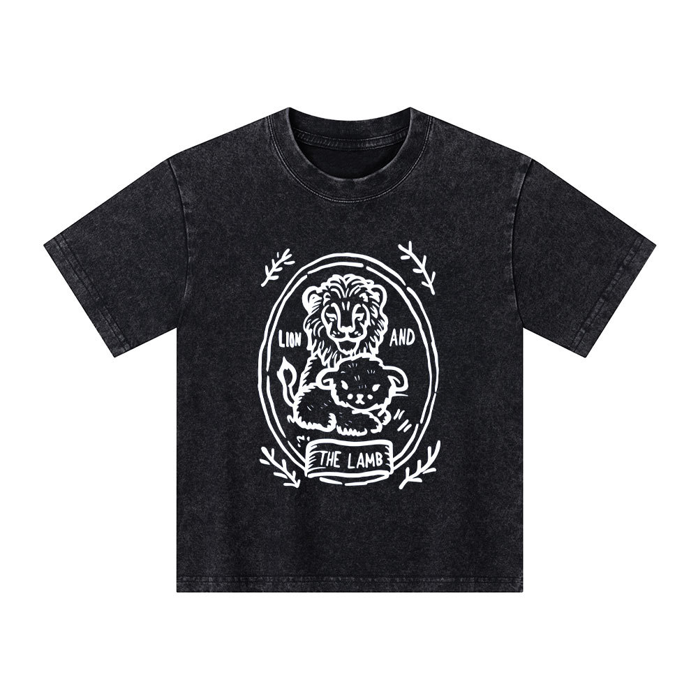 The Lion And Lamb Kid Washed T-Shirt
