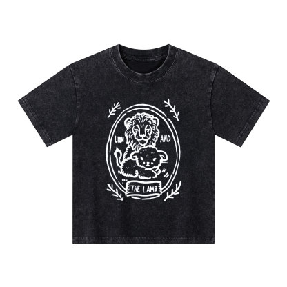 The Lion And Lamb Kid Washed T-Shirt