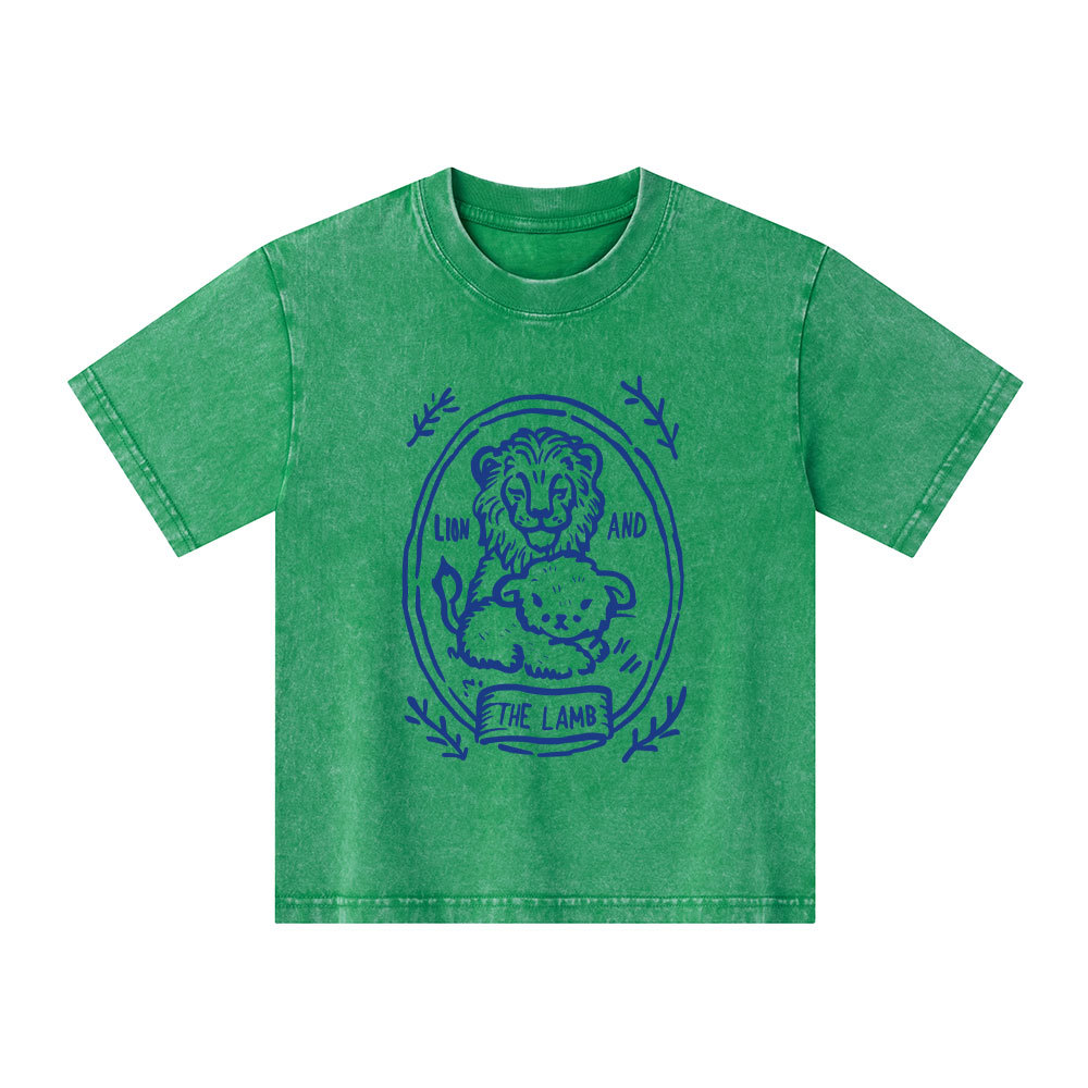 The Lion And Lamb Kid Washed T-Shirt