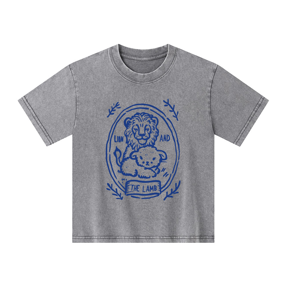 The Lion And Lamb Kid Washed T-Shirt