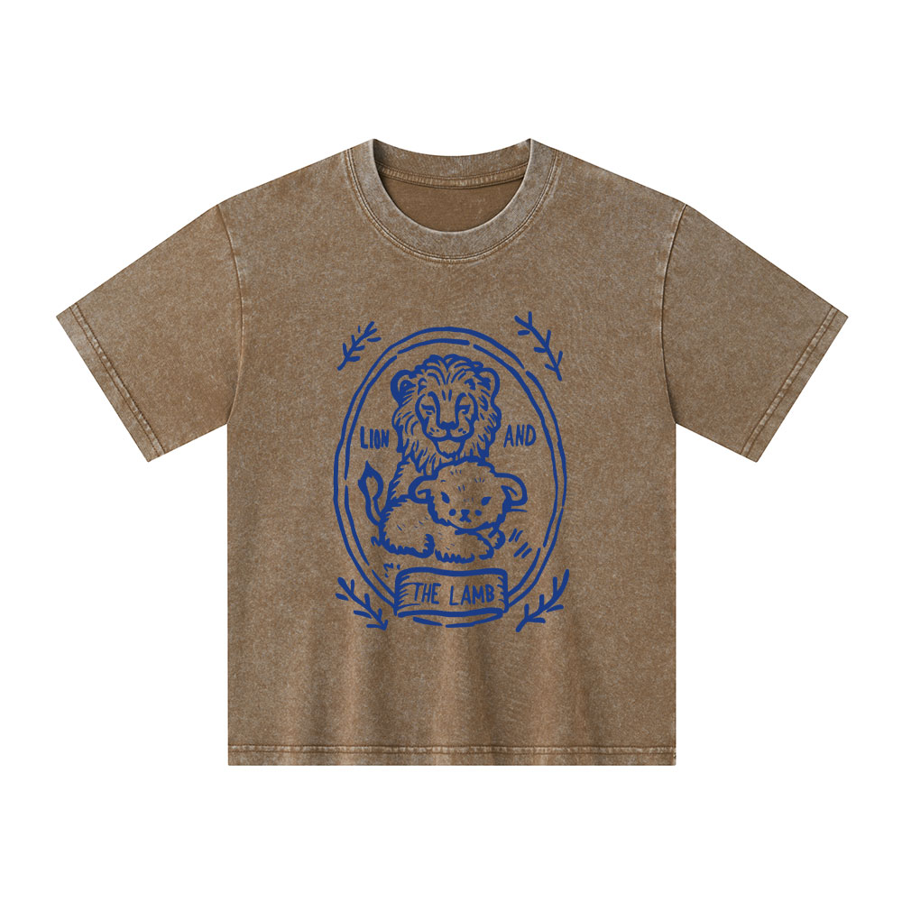 The Lion And Lamb Kid Washed T-Shirt