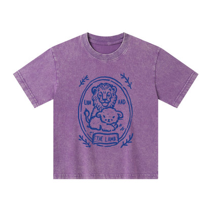 The Lion And Lamb Kid Washed T-Shirt
