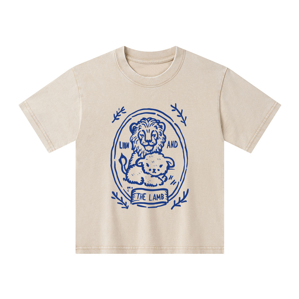 The Lion And Lamb Kid Washed T-Shirt