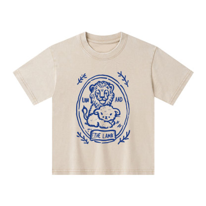The Lion And Lamb Kid Washed T-Shirt