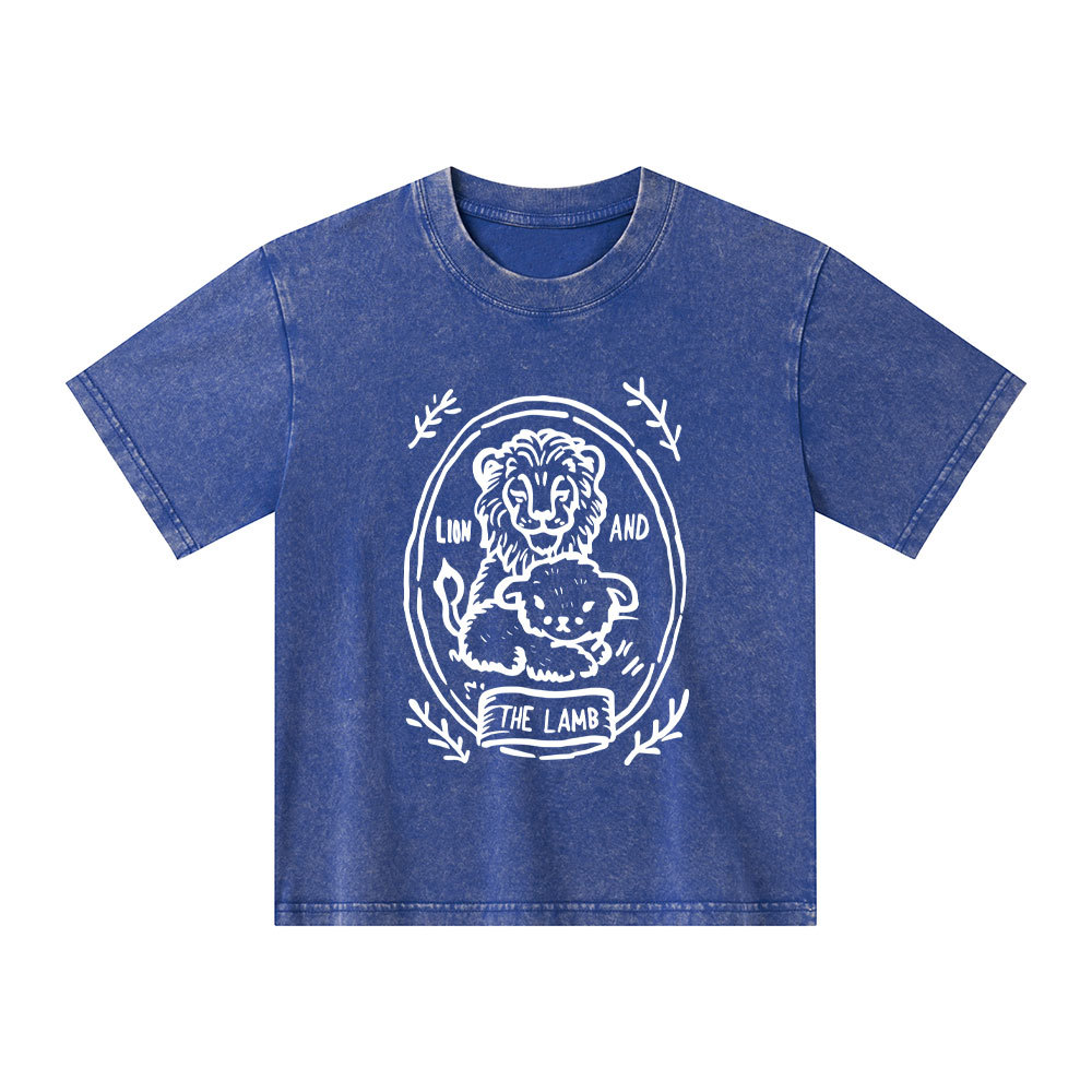 The Lion And Lamb Kid Washed T-Shirt