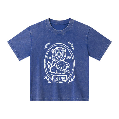 The Lion And Lamb Kid Washed T-Shirt