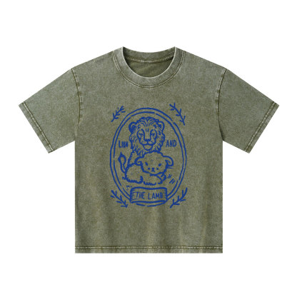 The Lion And Lamb Kid Washed T-Shirt