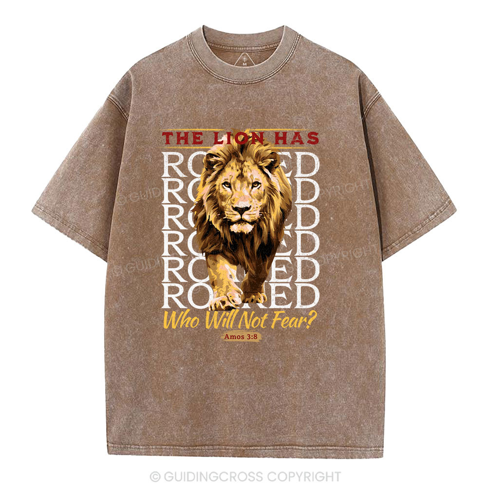 The Lion Has Roaring Christian Washed T-Shirt