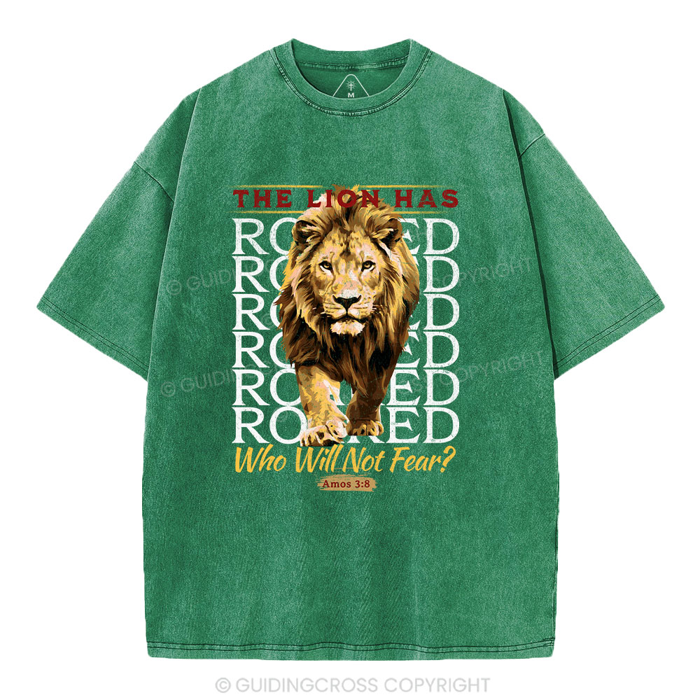 The Lion Has Roaring Christian Washed T-Shirt