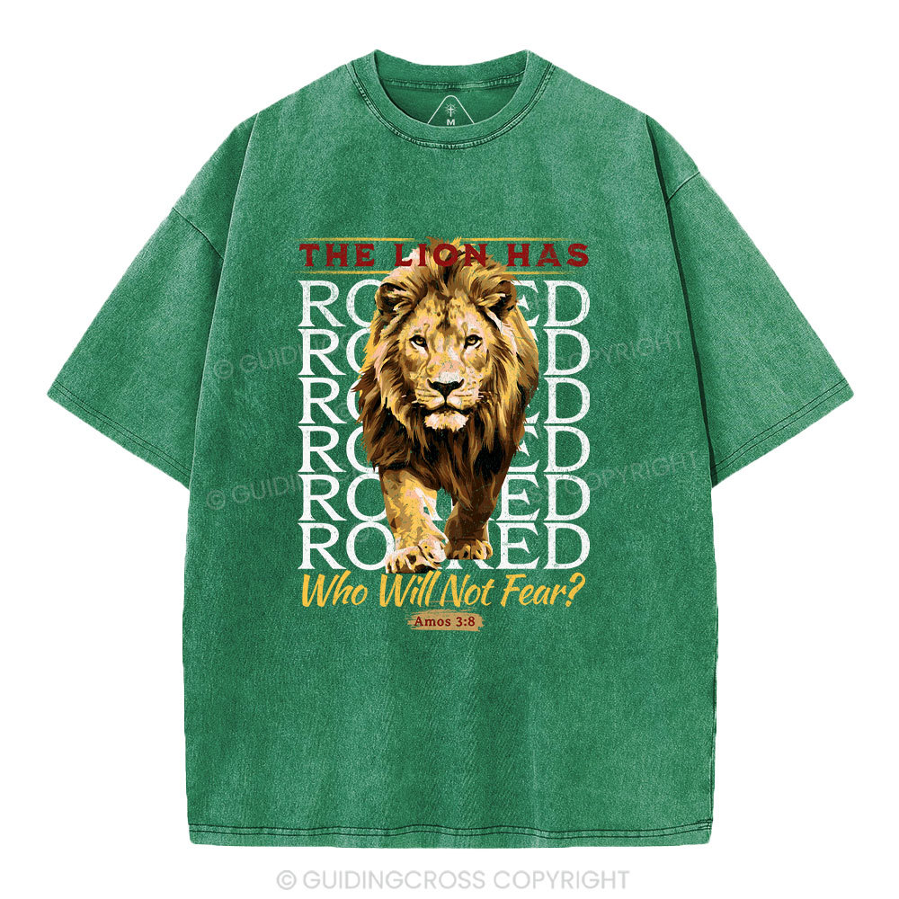 The Lion Has Roaring Christian Washed T-Shirt
