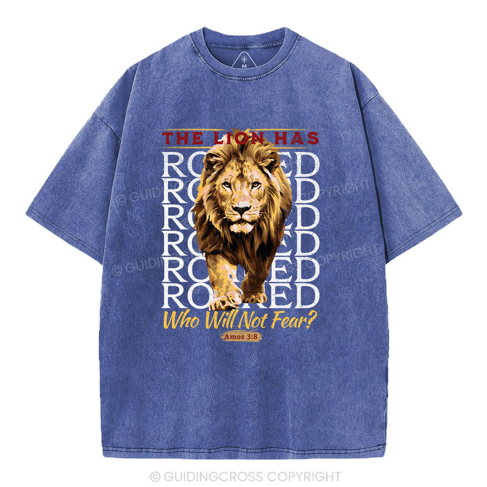 The Lion Has Roaring Christian Washed T-Shirt