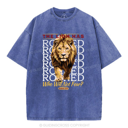 The Lion Has Roaring Christian Washed T-Shirt