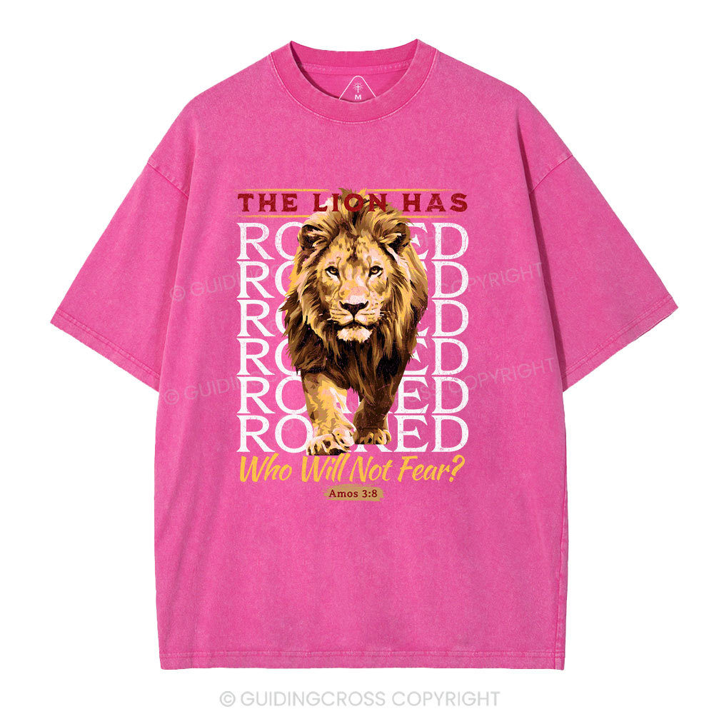 The Lion Has Roaring Christian Washed T-Shirt