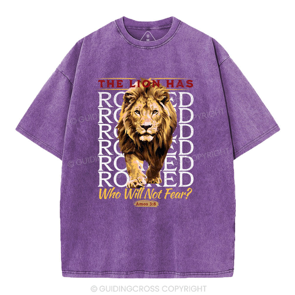 The Lion Has Roaring Christian Washed T-Shirt
