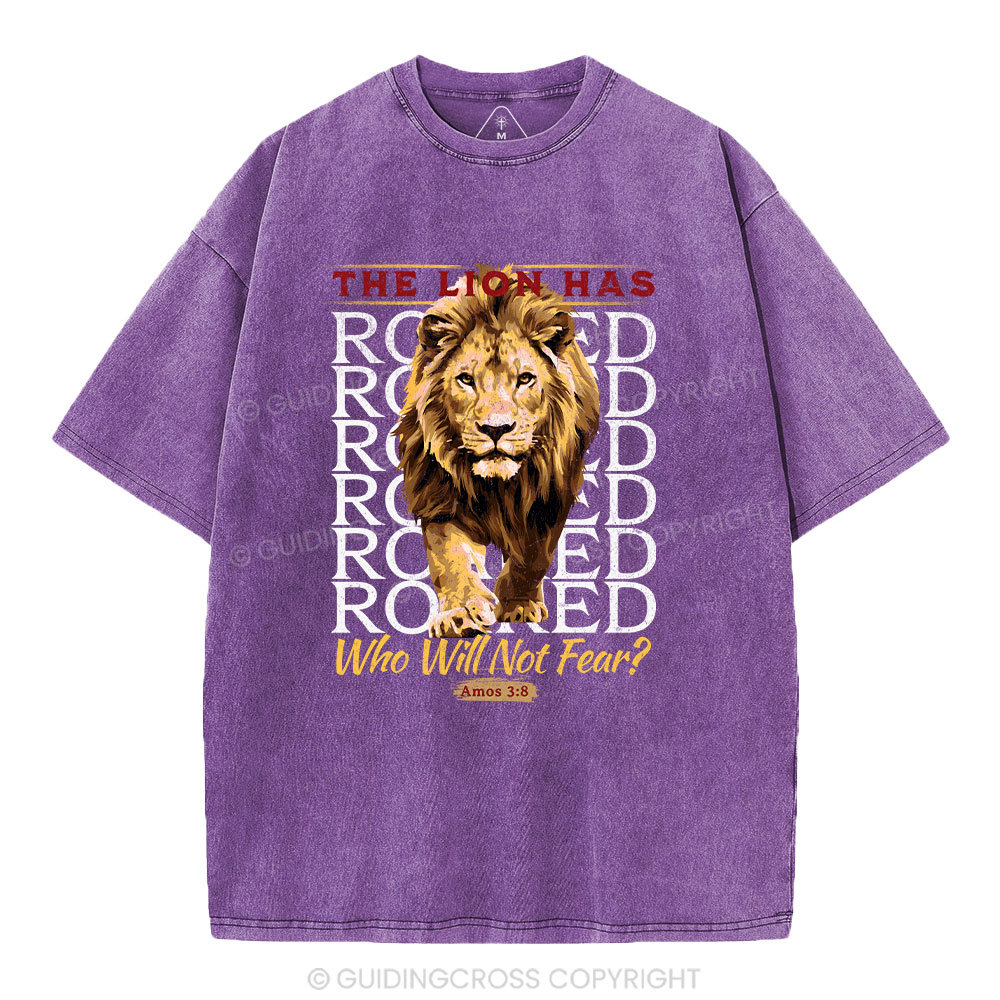The Lion Has Roaring Christian Washed T-Shirt