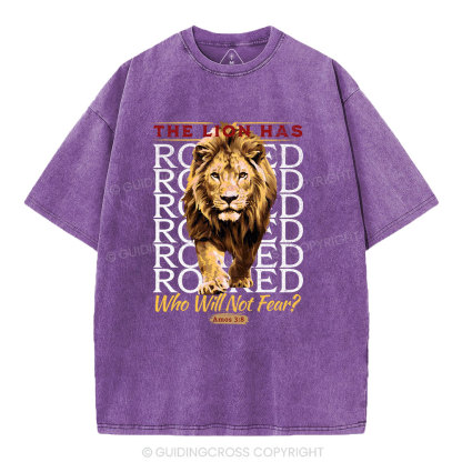 The Lion Has Roaring Christian Washed T-Shirt