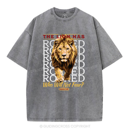 The Lion Has Roaring Christian Washed T-Shirt