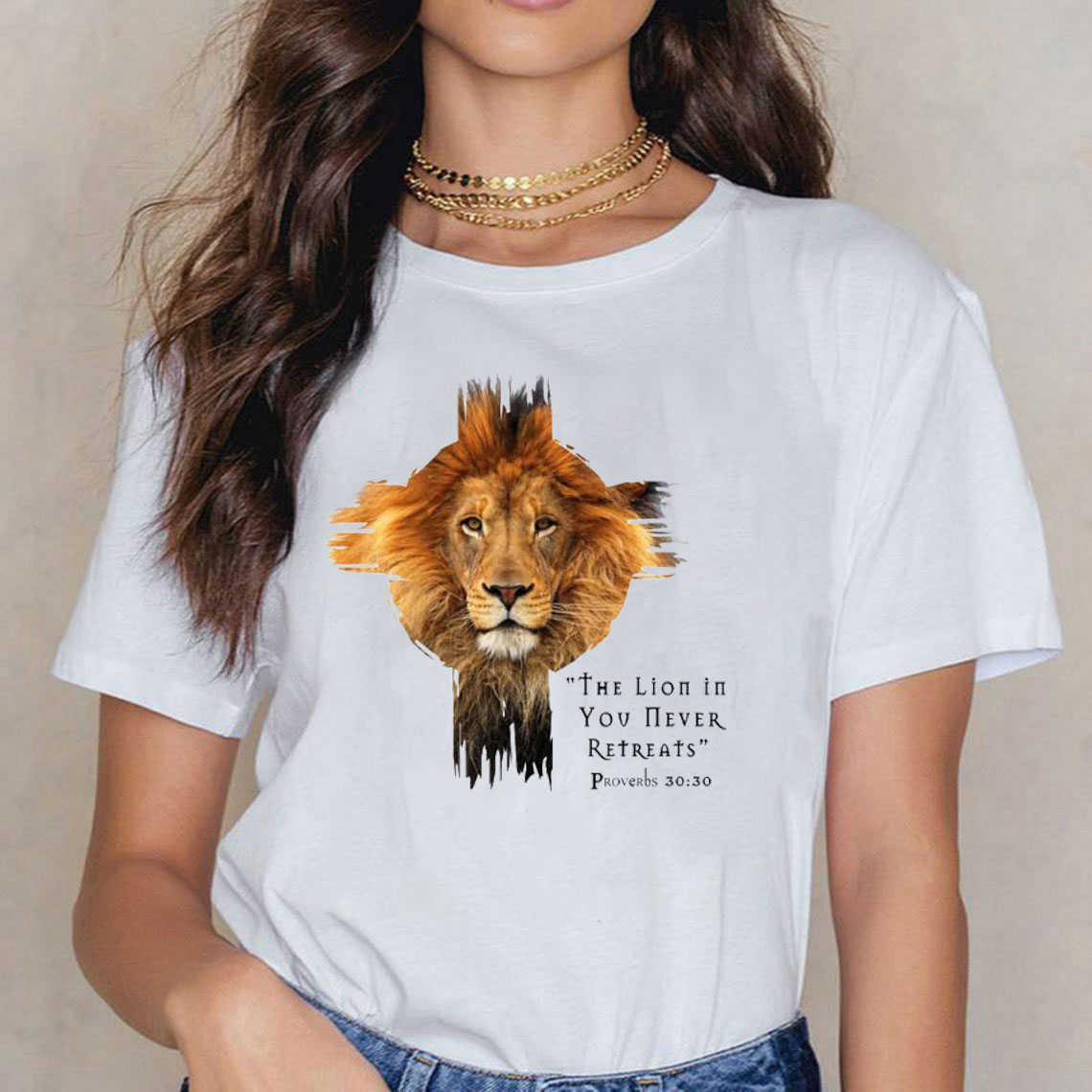 The Lion In You Never Retreats Christian T-Shirt