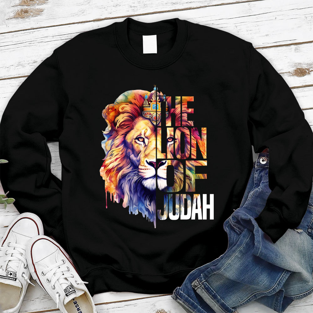 The Lion Of Judah Christian Sweatshirt