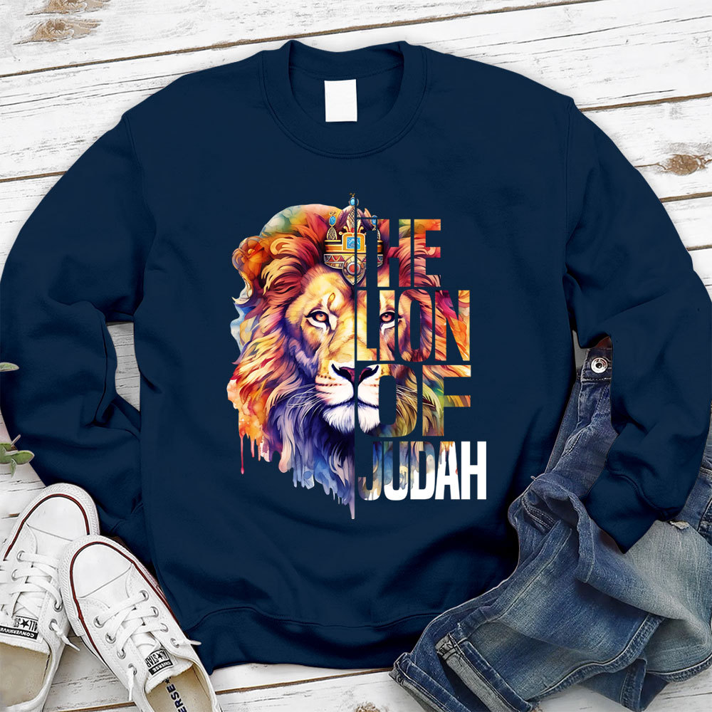 The Lion Of Judah Christian Sweatshirt