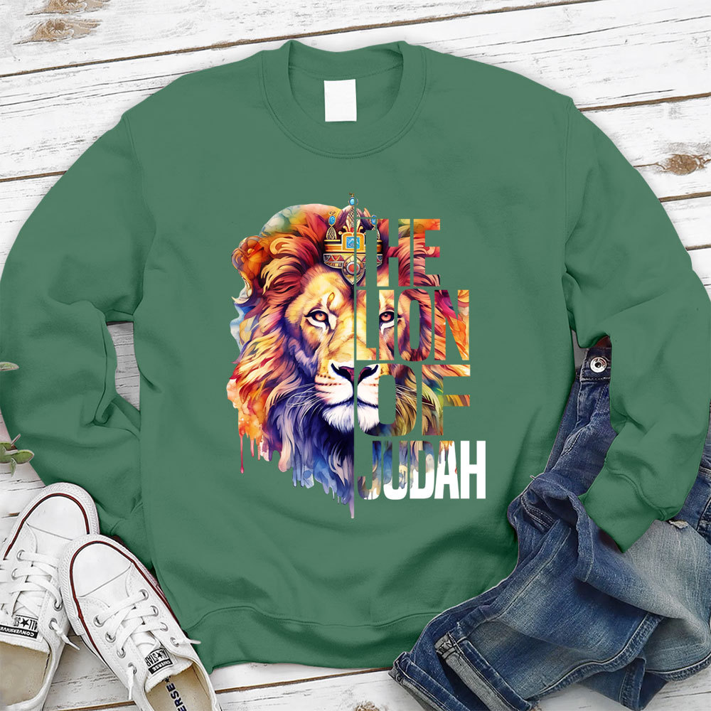 The Lion Of Judah Christian Sweatshirt