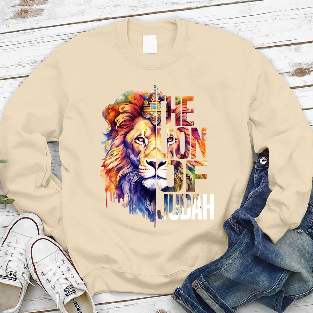 The Lion Of Judah Christian Sweatshirt