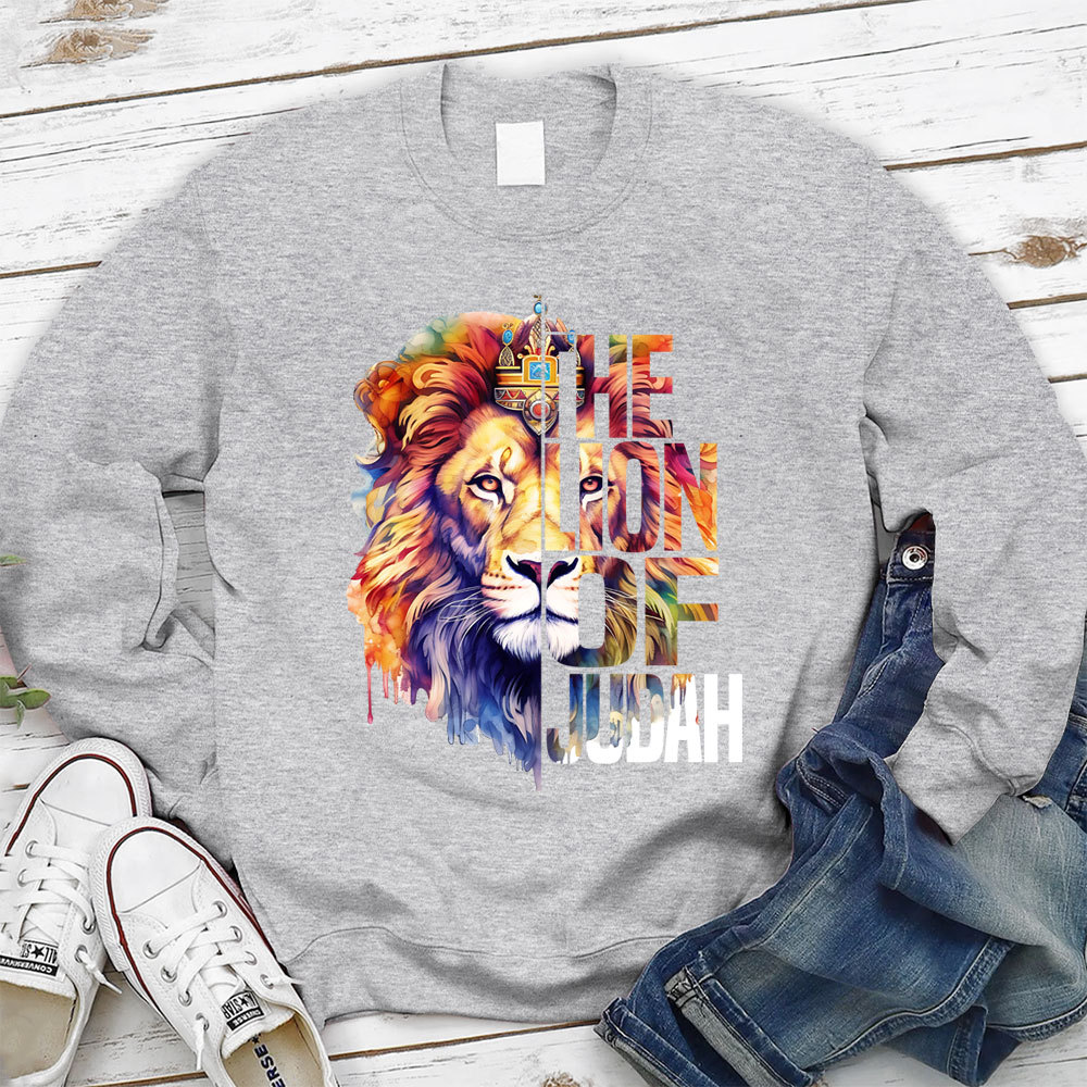 The Lion Of Judah Christian Sweatshirt