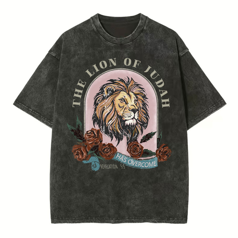 The Lion Of Judah Has Overcome Christian Washed  T-Shirt